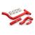 Kit Furtunuri Radiator Silicon X-Grip Beta RR 2t 125-300 20-> Roșu
